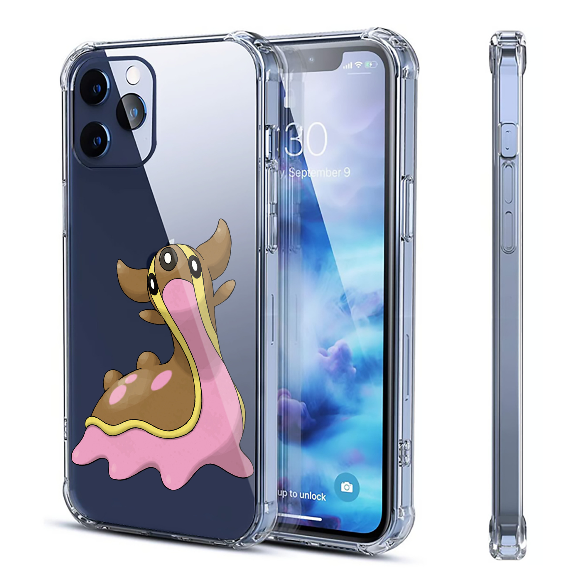（画像用） ポケットモンスター Pokémon 【iPhone 12シリーズ対応】透明スマホケース（クリアソフトケース）